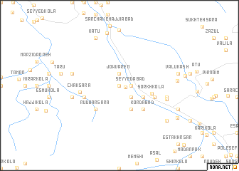 map of Īstgāh-e Mīrvarzān